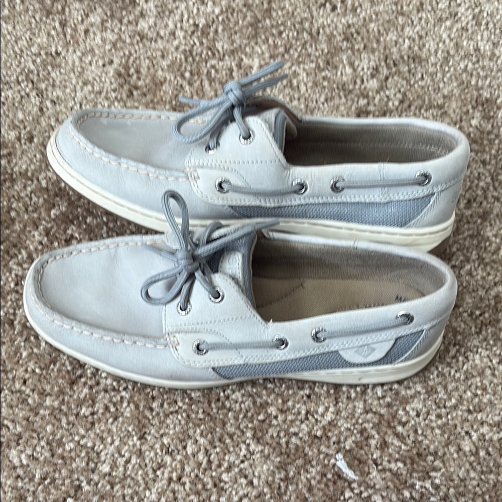 Sperry Gray Boat Shoes
